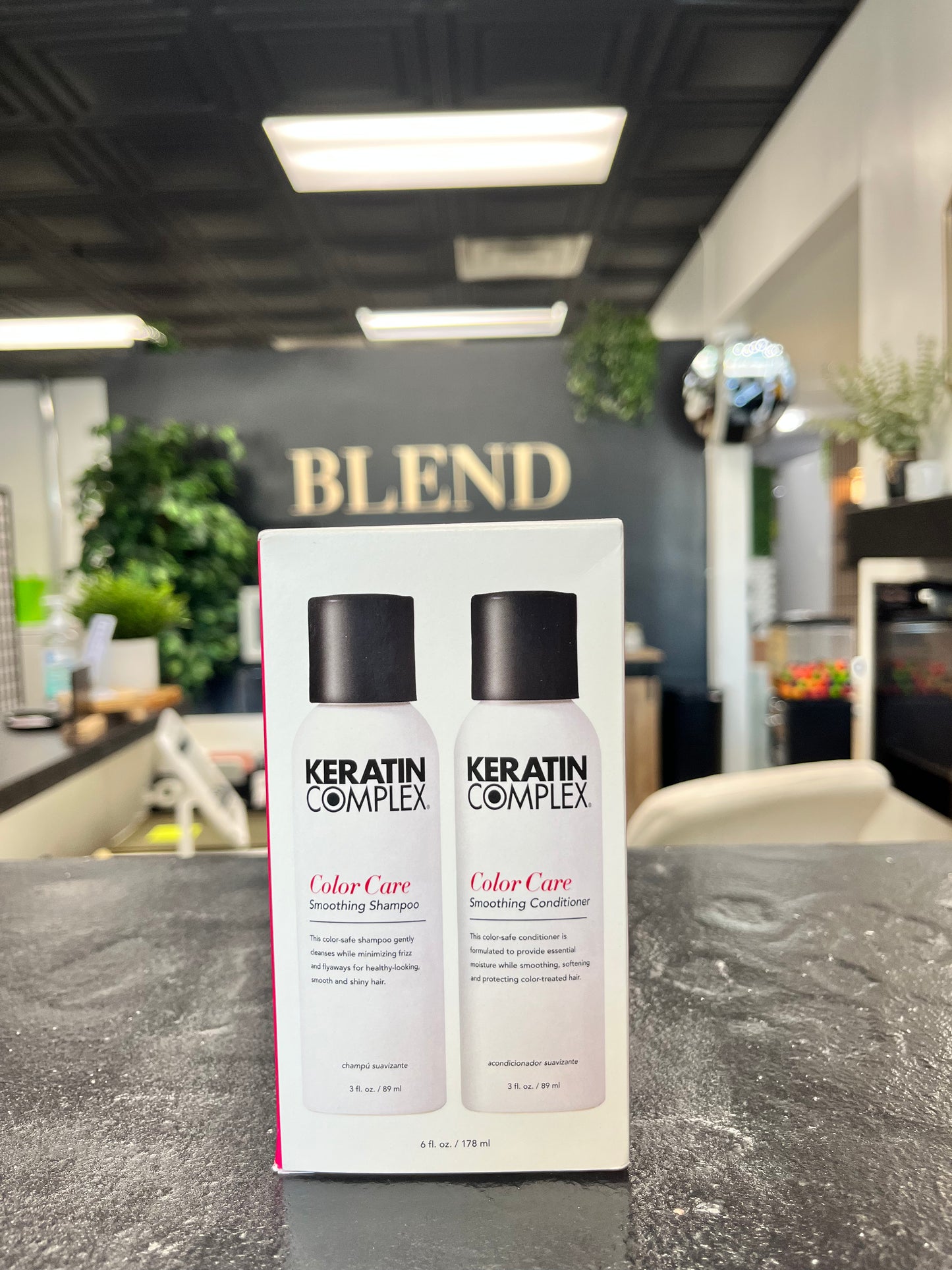 Keratin complex Color Care Smoothing Shampoo and conditioner kit for color hairs - 6fl.oz.